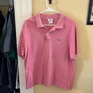 Lacoste Men's Polo Shirt in Soft Pink